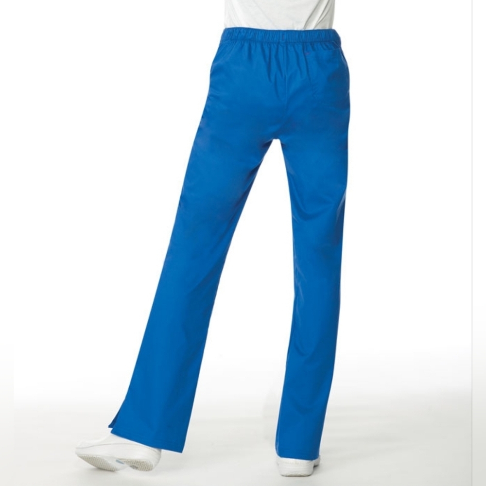 Blue Scrub Pants with Pink Drawstring - Picture 3 of 7
